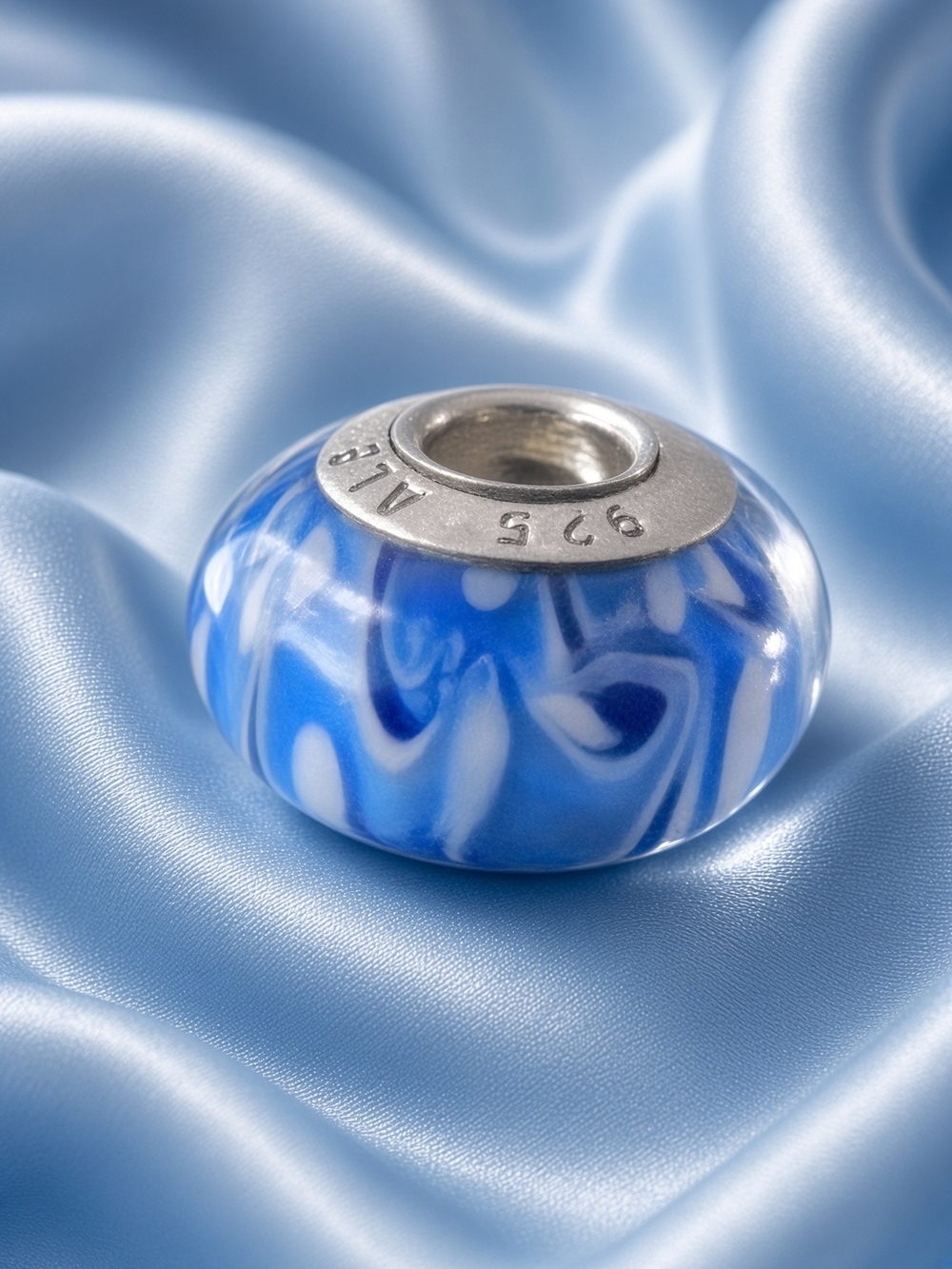 NEW /  Pandora. Murano glass charm 💙925 ALE sterling. Made Thaïland